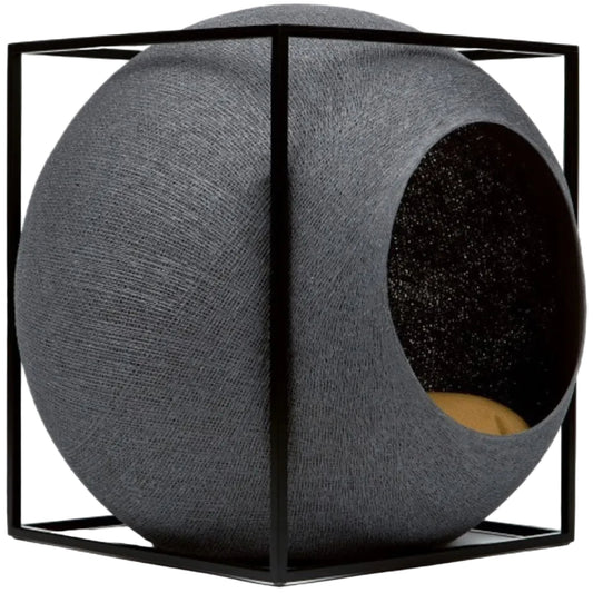Architectural Geometric Cat Sphere | The Cube Scratching Den & Sanctuary