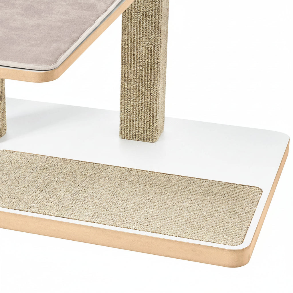Multi-Level Modern Cat Tree with Four Integrated Lounging Platforms