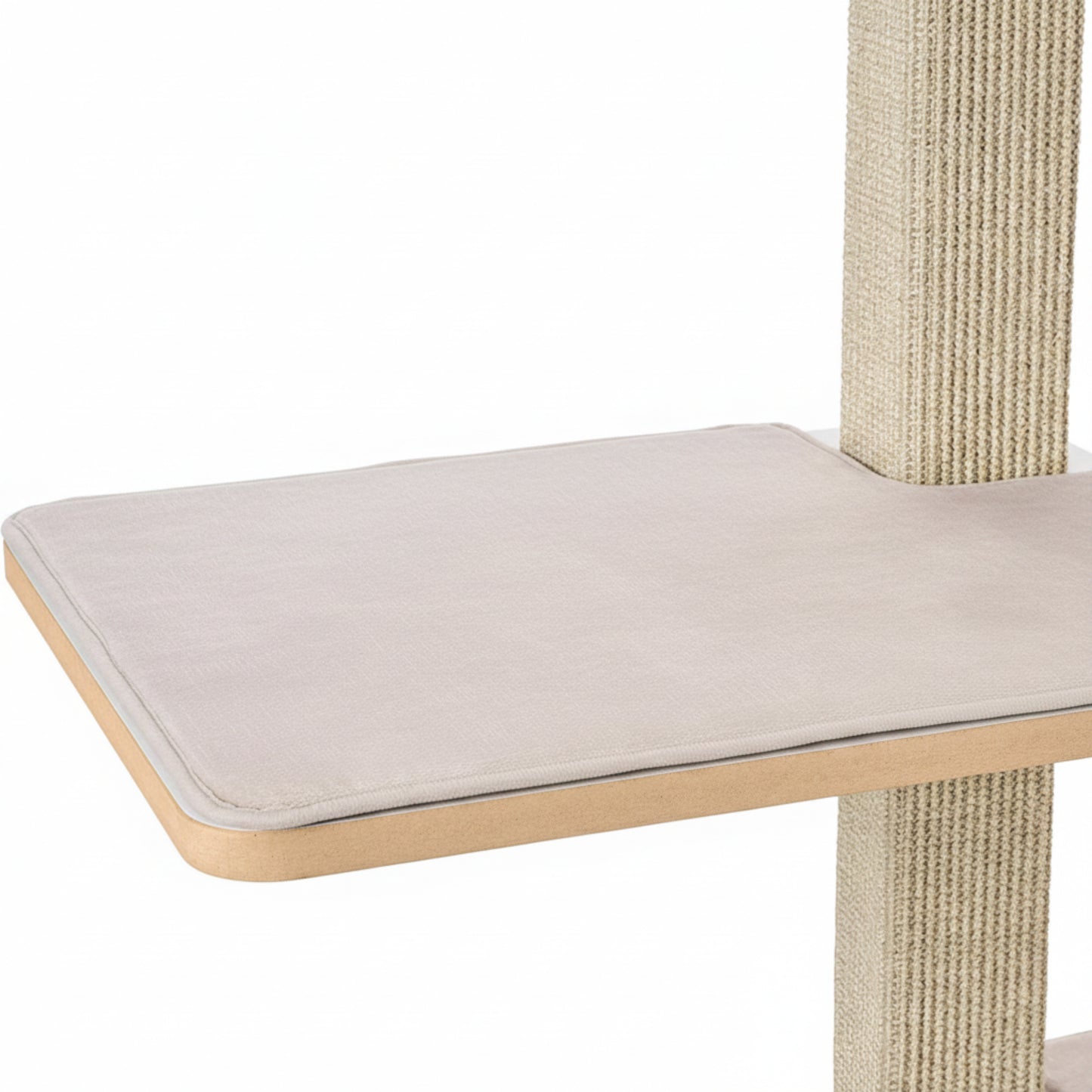 Multi-Level Modern Cat Tree with Four Integrated Lounging Platforms