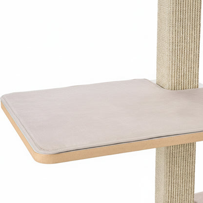 Multi-Level Modern Cat Tree with Four Integrated Lounging Platforms