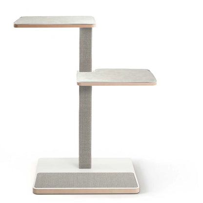 Architectural Floor-to-Ceiling Scratching Tree with Sculptural Design