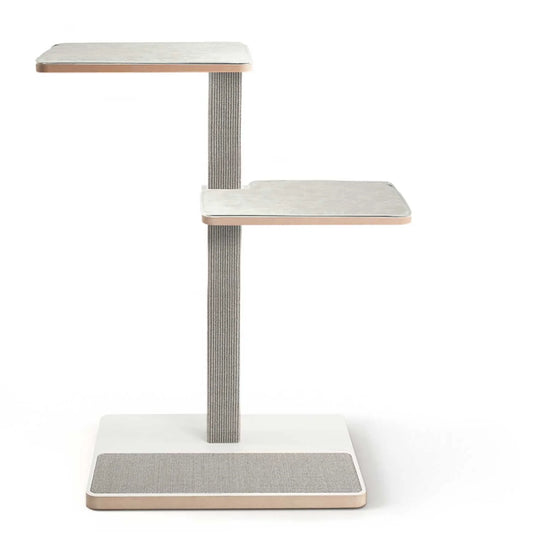 Architectural Floor-to-Ceiling Scratching Tree with Sculptural Design