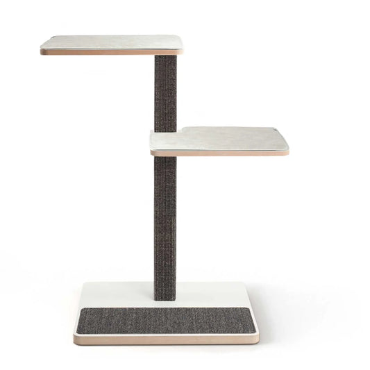 Architectural Floor-to-Ceiling Scratching Tree with Sculptural Design