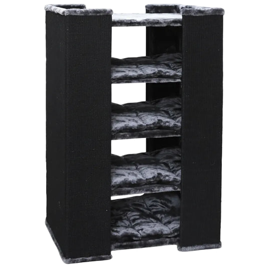 Architectural Wall-Mounted Grand Column | 117cm Heavy-Duty Sisal Station
