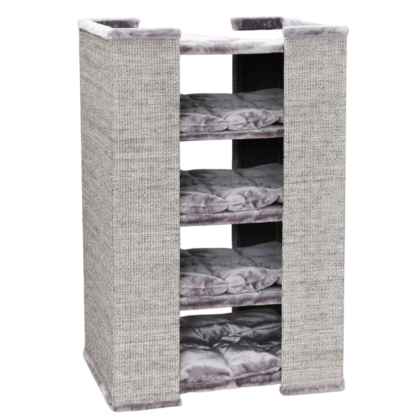 Architectural Wall-Mounted Grand Column | 117cm Heavy-Duty Sisal Station