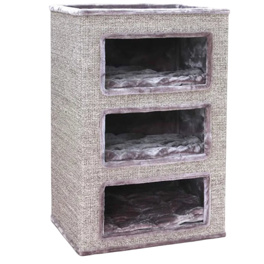 Architectural Wall-Mounted Vault | 117cm Scratching Column & Elevated Nest