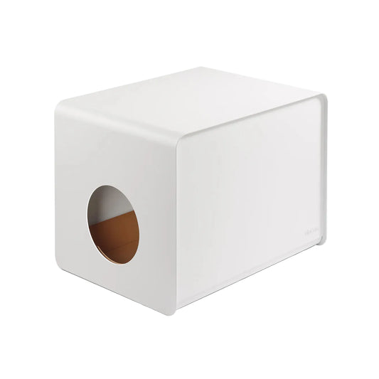 Architectural Cat Litter Box Furniture | Minimalist Aluminum Hideaway