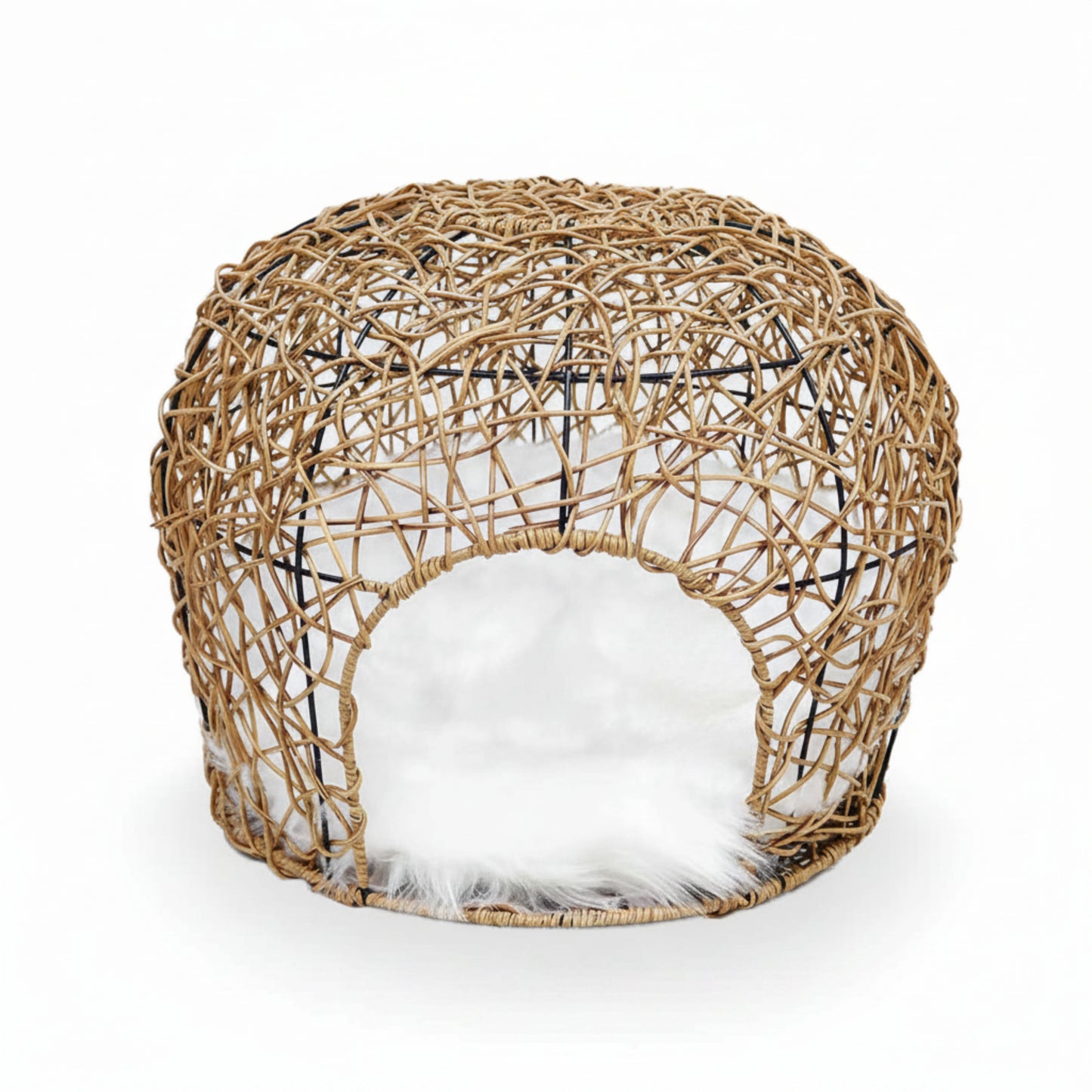Architectural Felt Nesting Cave | Modern Circular Cat Bed