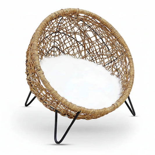 Architectural Felt Lounger | Modern Open-Top Nesting Cat Bed