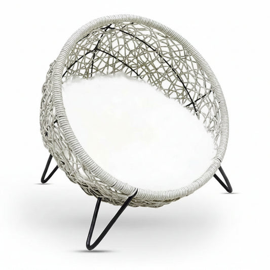 Architectural Felt Lounger | Modern Open-Top Nesting Cat Bed
