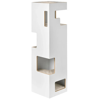 Architectural Cuboid Climbing Tower | Multi-Tier Anthracite Station