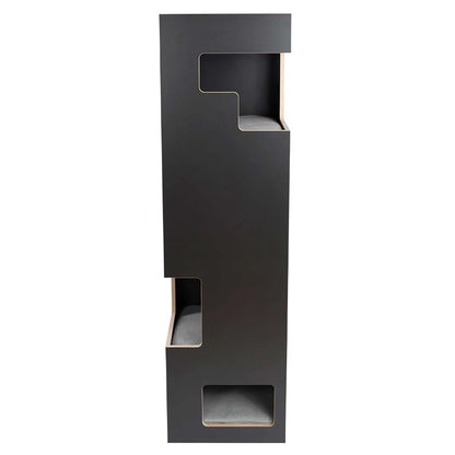 Architectural Cuboid Climbing Tower | Multi-Tier Anthracite Station