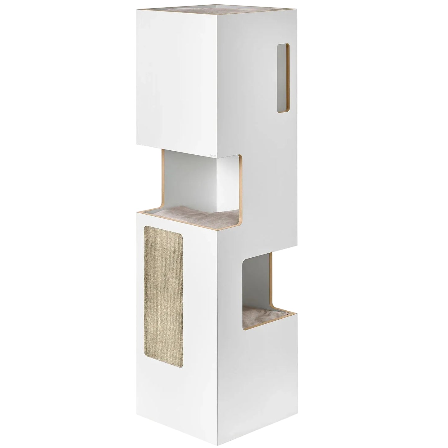 Architectural Cuboid Climbing Tower | Multi-Tier Anthracite Station