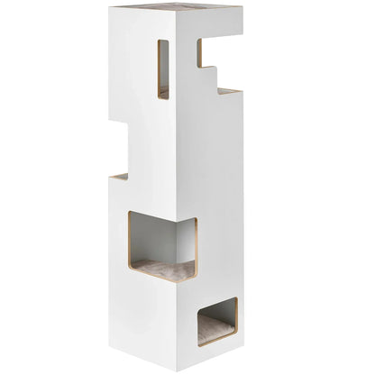 Architectural Cuboid Climbing Tower | Multi-Tier Anthracite Station