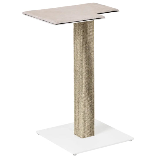 Architectural Wall-Mounted Compact Scratcher | Vertical Sisal Column & Floating Lounge