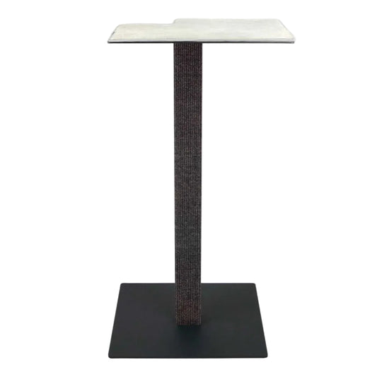 Architectural Wall-Mounted Grand Scratcher | Extended Sisal Column & Floating Lounge
