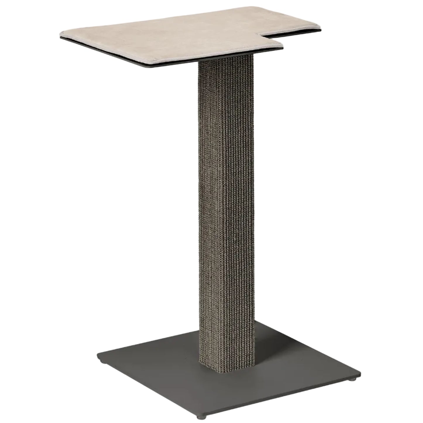 Architectural Wall-Mounted Compact Scratcher | Vertical Sisal Column & Floating Lounge