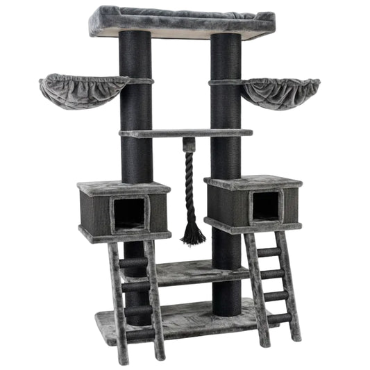 Architectural Grand Climbing Tower | 200cm Heavy-Duty Multi-Level Station
