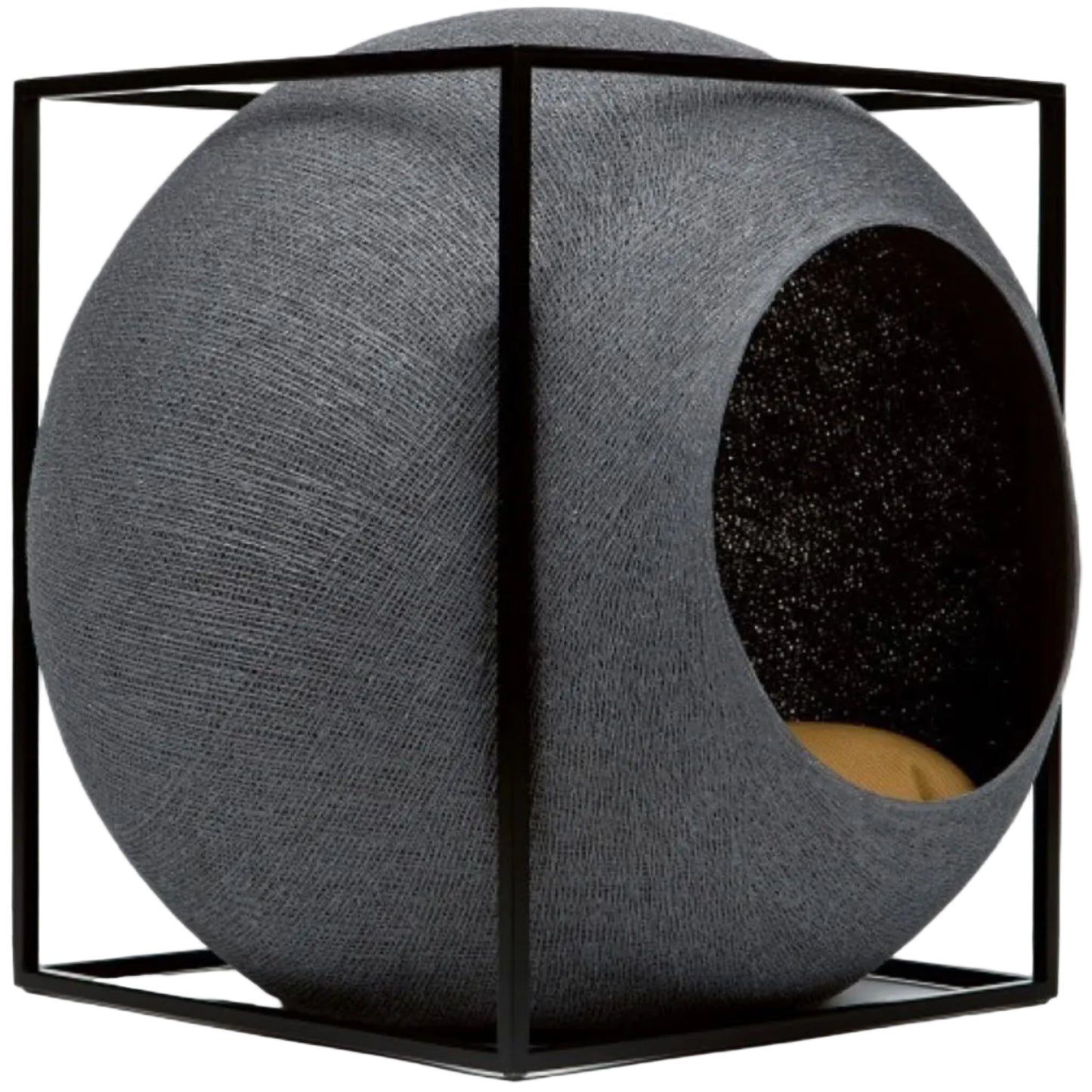 Architectural Geometric Cat Sphere | The Cube Scratching Den & Sanctuary