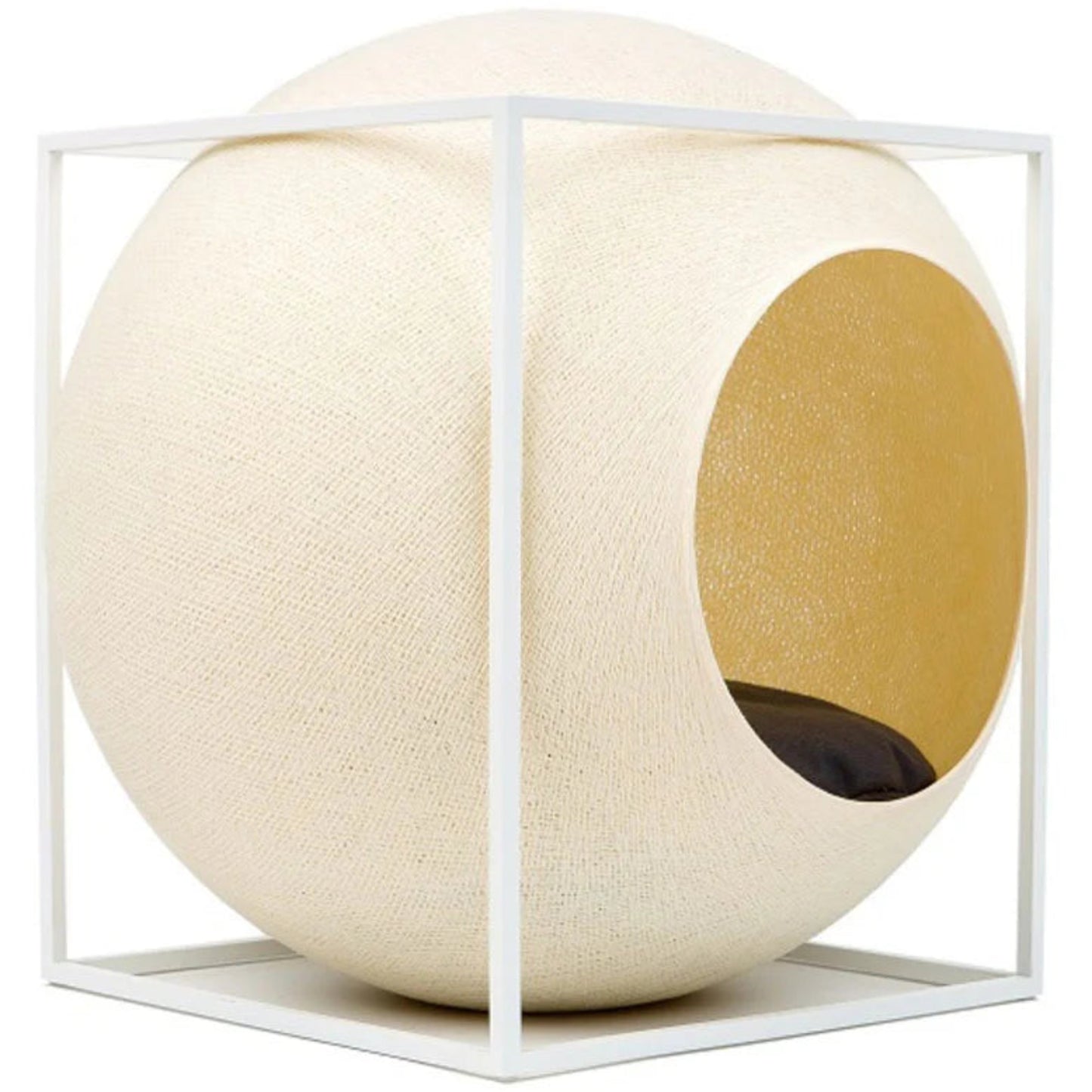 Architectural Geometric Cat Sphere | The Cube Scratching Den & Sanctuary