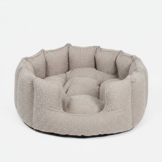 Architectural High-Wall Herringbone Lounge | Premium Tweed Cat Sanctuary