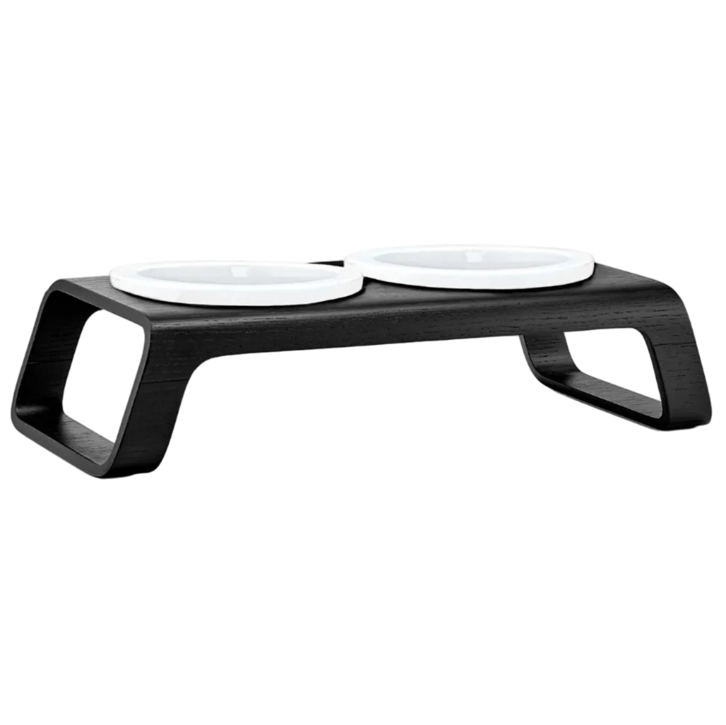Architectural Elevated Cat Feeder | Ergonomic Double Feeding Station