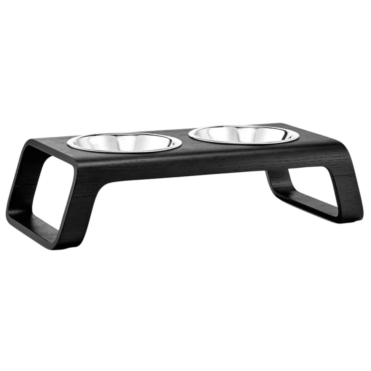 Architectural Elevated Cat Feeder | Ergonomic Double Feeding Station
