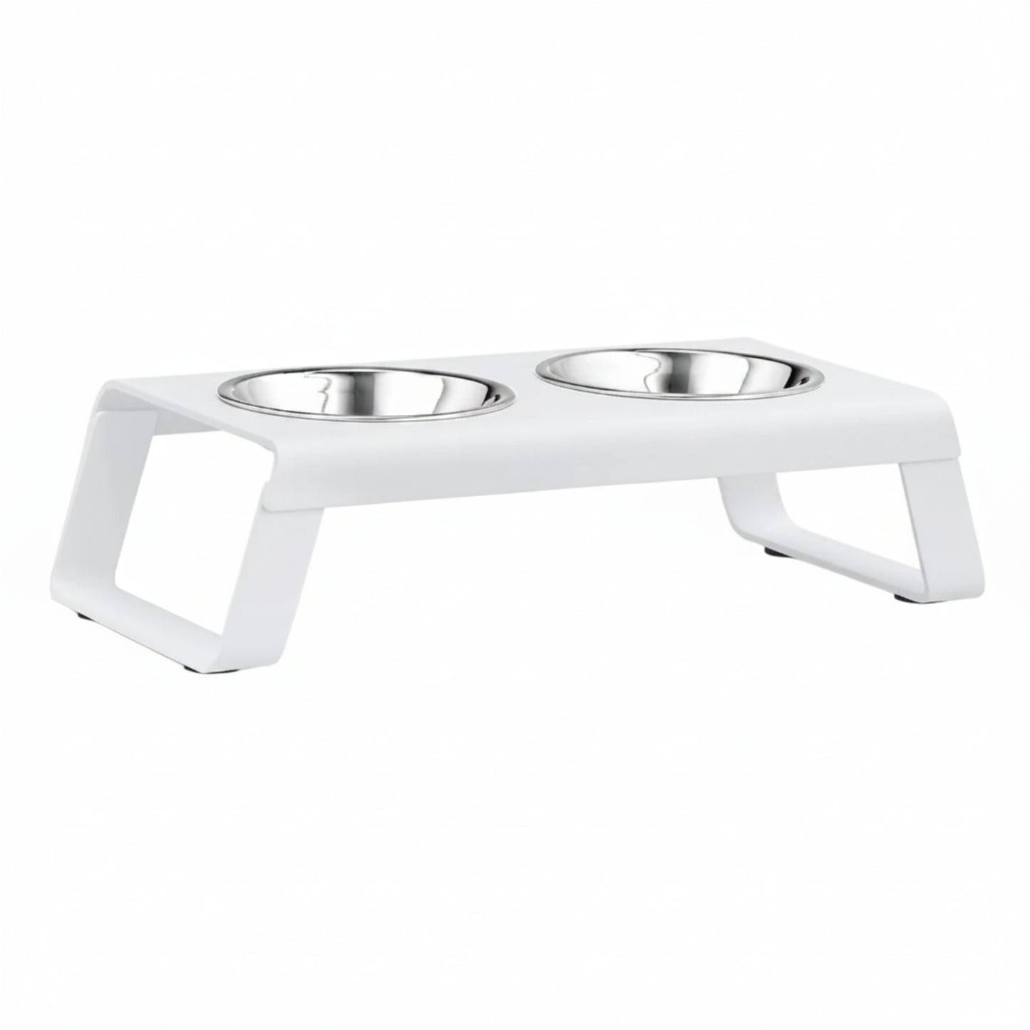 Architectural Elevated Cat Feeder | Ergonomic Double Feeding Station