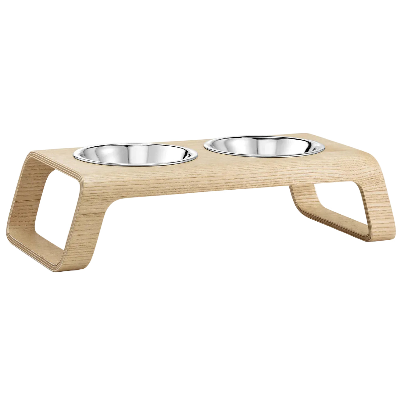 Architectural Elevated Cat Feeder | Ergonomic Double Feeding Station