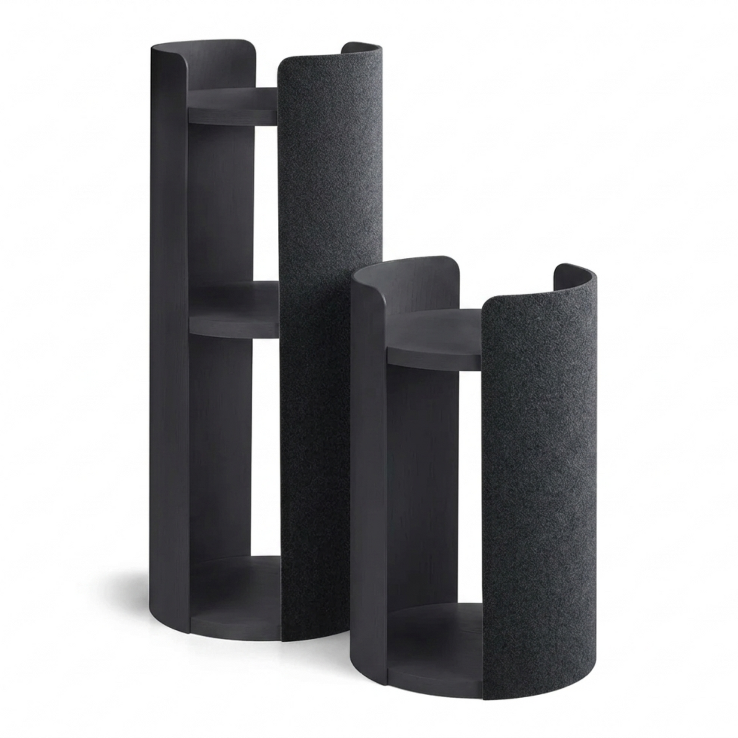 Architectural Ash Wood Scratching Tower | Dual-Level Cat Lounge & Observatory