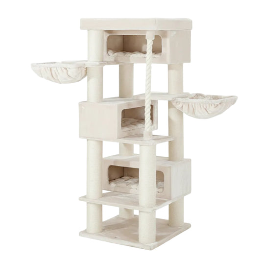 Architectural Grand Climbing Tower | 200cm Multi-Level Cat Activity Center